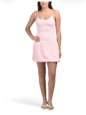 NWT Madden Girl Bubble Hem Mini Dress Pink